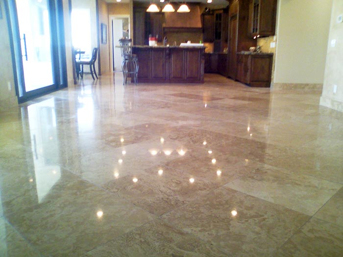 Outdoor Natural Travertine Tile Patio Sealing Near Me
